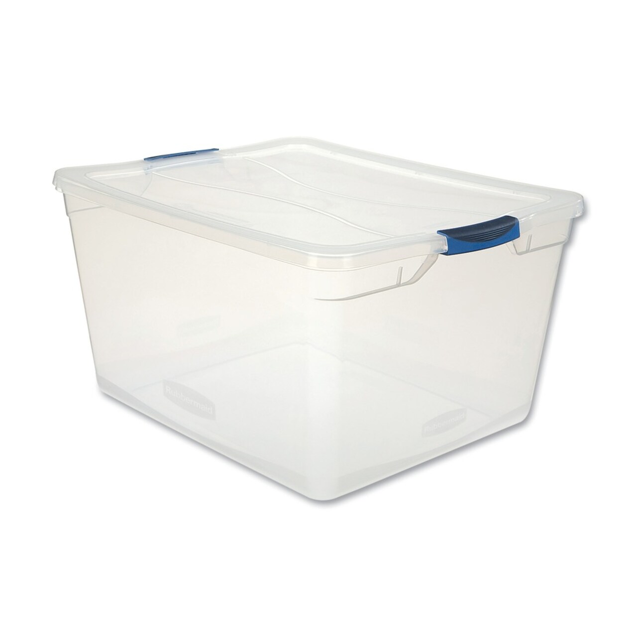 Rubbermaid 18.63 in. x 23.5 in. x 12.25 in. 71-Quart Clever Store Basic Latch-Lid Container - Clear